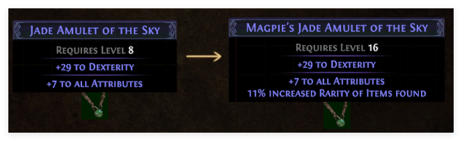 Orb of Augmentation crafting